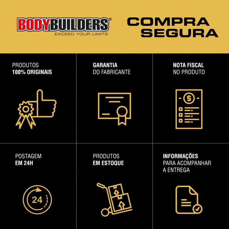 Kit 3x Whey Protein Concentrado 500g + Power Creatine 100G + BCAA 100G + Cocktail Shaker-Fisiculturistas